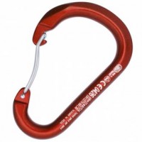Carabiner: Kong:  Paddle Wire: Aluminum / Red